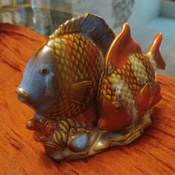 Colorful Ceramic Fish Figurine - Picture 3 of 10